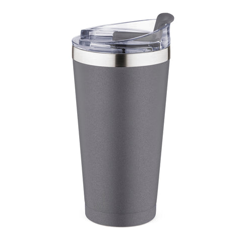 20 oz Stainless Steel Tumbler w/ Handle, Lid, Straws Insulated Travel Mug  -Other