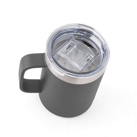 Large Travel Coffee Mug Tumbler with Clear Slide Lid & Handle